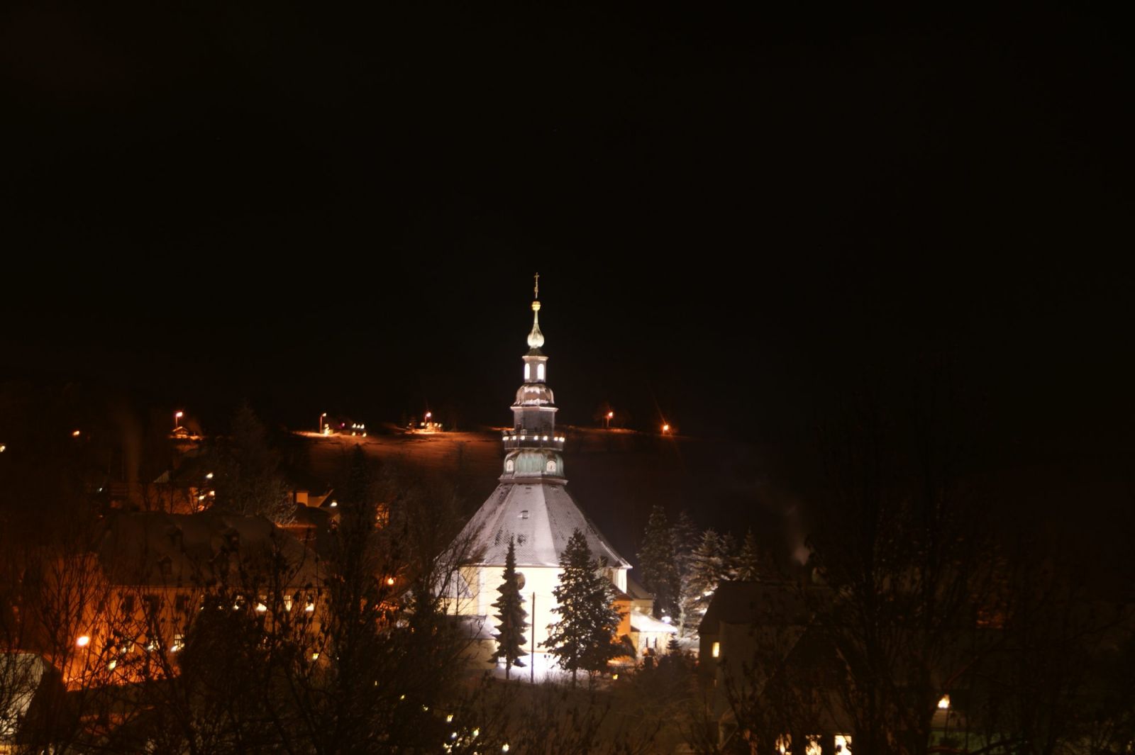 Kirche Seiffen im Winter