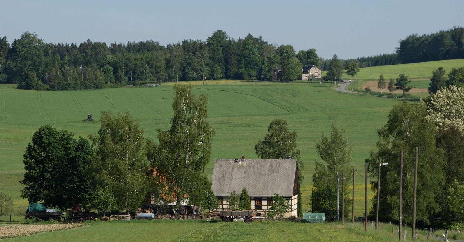 Ländlicher Blick über Hutha